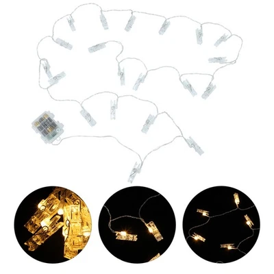 1pc Photo Clip String Lights LED String Light Bedroom Living Room Decoration - Image 1 of 4