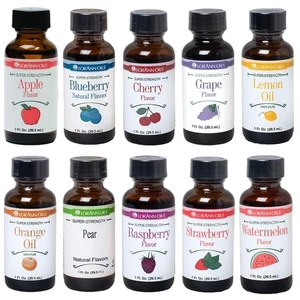 LorAnn 10 Piece Super Strength Fruity Flavor Set – Perfect for Homemade Delights - Picture 1 of 2