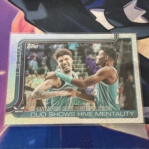 Tarjeta combinada de baloncesto Topps 2025-26 Brandon Miller Hornets #283 brillo de arena - Imagen 1 de 2