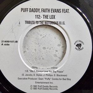 Puff Daddy / Faith Evans Ft 112 :- The Lox – I'll Be Missing You - Rare JB 7" - Picture 1 of 4