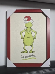 Christmas New Dr. Seuss The Grinch Is Back Wall Decor - Picture 1 of 8
