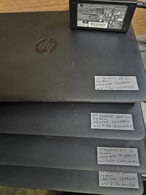 HP 640 G1/Core i5/128GB SSD/250/500Gb HDD/8GB RAM/Win 7 Pro 64 + COA (Activated) - Image 1 of 4