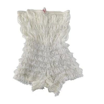 Pantalones Cortos Sam's 501 Grandes Blancos Nylon Volantes Bloomers De Colección Hechos en EE. UU. Foto 1 de 4