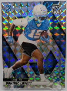 🏈2025 Panini Mosaic Football Dominic Lovett RC #363 Silver Mosaic - Lions🏈 - Picture 1 of 3