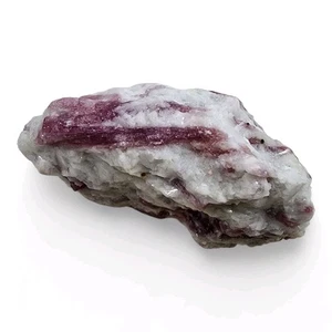 Pink Tourmaline Crystal in Quartz Natural Brazil 134.7 grams - Picture 1 of 3