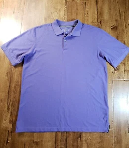 COVINGTON The Perfect Polo Shirt Men L Purple Cotton S/S Classic Fit Golf Sports - Picture 1 of 12