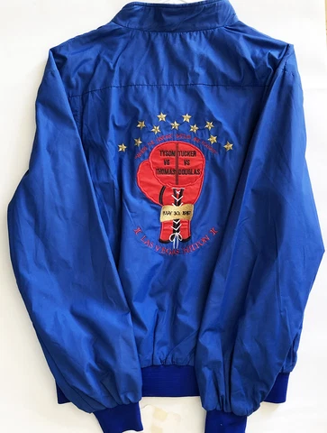 Vintage Original Mike Tyson vs. Pinklon Thomas Boxing Fight Jacket Size Large Cover