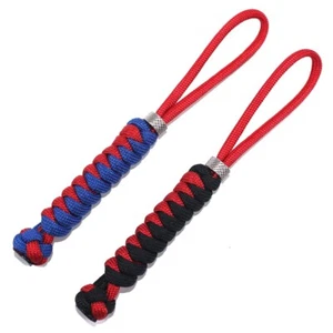 2 PACK Knife Lanyard 550 Paracord Lanyard For Knife EDC Backpack Zipper Pulls - Picture 1 of 5