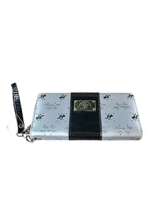 BEVERLY HILLS POLO CLUB Mujer Cartera Muñequera Plateada ¡NUEVA CON ETIQUETAS!! - Imagen 1 de 10