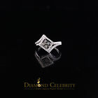 Real 10kt White Gold with 0.50CT Real Diamond Four squrre FashionRing Size 6.5