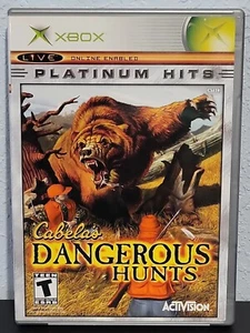 Cabela's Dangerous Hunts Platinum Hits ( XBOX , 2003 ) Complete With Manual - Picture 1 of 4