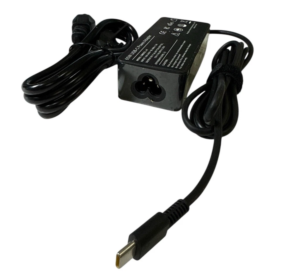 65W USB-C Charger Type-C Adapter For Lenovo ThinkPad X1 Carbon Yoga ADLX65YLC3A - Image 1 of 4