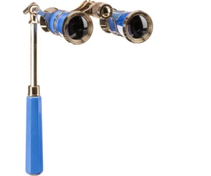 Vtg Masterpiece Collection Blue Opera Theater Concert Binoculars Extendable - Picture 1 of 12