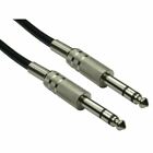 10m 6.35mm Male to Male Audio Cable - Nickel Connectors - Guitar Amp Keyboard