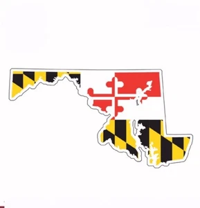 Pegatina del Estado de Maryland NUEVA Envío Rápido Gratis - Imagen 1 de 4