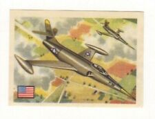 Belgian Chocolates Card 1950s. Military #23. USAF Military Aircraft 9 USA