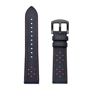 20mm 22mm Premium Genuine Leather Watch Band Strap Quick-Fit Universal Wristband - Picture 1 of 29