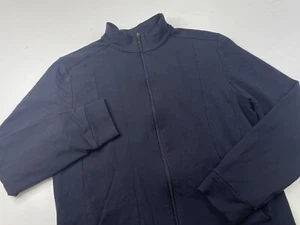 ZIMMERLI Mens Full Zip Sweater Track Jacket Blue Size Medium - Picture 1 of 8