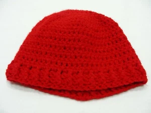 Hand Knitted - Red - Toddler Size Stocking Cap Beanie Hat! - Picture 1 of 6