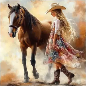 Horse Diamond Painting Kits for Adults, Diamond Art Kits for Beginners, 5D DIY.. - Picture 1 of 7