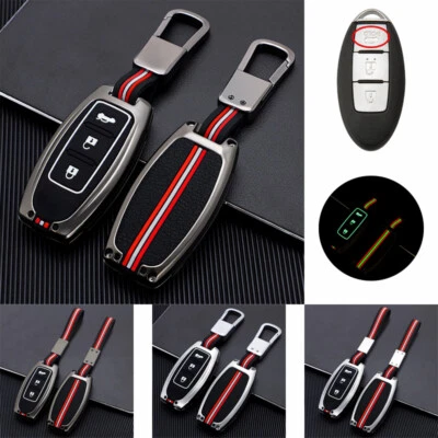 Zinc Alloy Silicone Car Key Cover Case For Nissan 370Z March X-Trai Qashqai Juke Foto 1 de 4