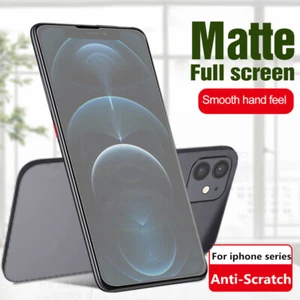 Mattglas für iPhone 14 12 13 Displayschutzfolie Anti Fingerabdruck Hartglas - Bild 1 von 13