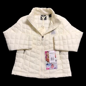 Reebok Kids Toddler Girls Off-White Jacket size 4 Active Outerwear 100% Nylon  - Picture 1 of 12