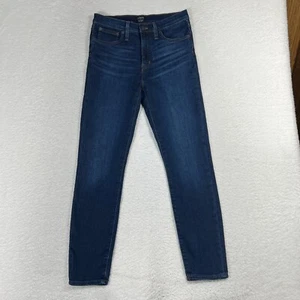 J. Crew Women's 28 (29x27) High-Rise Skinny Dark Wash Stretch Jeans High Rise - Picture 1 of 11