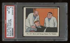 1937 R41 Walter Johnson Candy "DICK TRACY" #135 "Steve & Stooge" PSA 8
