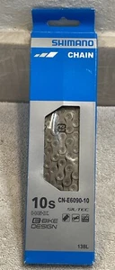 Shimano E-Bike Chain CN-E6090-10, 138 Links Road MTB with 2 connecting pins,10sp - Picture 1 of 5