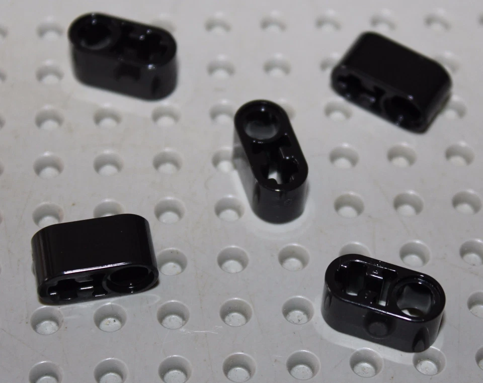 Lego Black Technic Liftarm 1x2 Thick ref 60483/sets 8052 75042 8109 8264 9395 - Photo 1/1