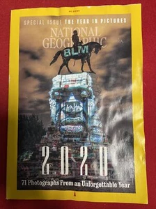 National Geographic January 2021 71 Photos From 2020 Front Few Pages Wriggled - Imagen 1 de 2