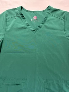 Natural Uniforms Women’s Large Green Modern Fit-Cool Scrub Top ONLY! - Pre-owned - Picture 1 of 14