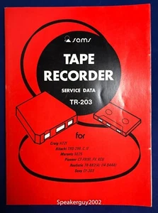 Sams Tape Recorder Service Data / TR-203 / Hitachi Marantz Pioneer Sony - Picture 1 of 1
