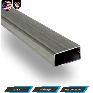 2" x 4" Rectangular Metal Tube - Mild Steel - 14 gauge - ERW - 11" inch Long - Picture 1 of 3