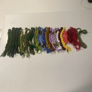 DMC Coton Perle Pearl Cotton EMBROIDERY THREAD Twist Skeins (Lot of 25) - Picture 1 of 7