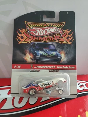 Hot Wheels Drag Strip Demons #9/25 '77 Plymouth Arrow F/C Army Snake Arrow - Image 1 of 4