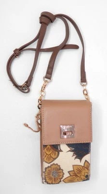 Spartina 449 Crossbody Purse • Linen Leather Flap Turn Lock Shoulder Bag NWOT - Image 1 of 4