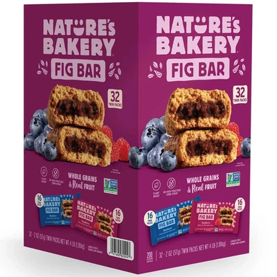 Nature's Bakery Fig Bars, Variety Pack, 2 oz., 32 ct. FREE SHIPPING - Image 1 of 4
