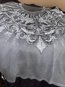 Vintage Rare Affliction Thermo 2XL Blue Tim Sylvia USA 🇺🇸 - Bild 1 von 6