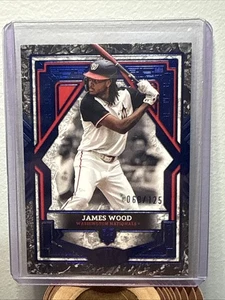 2025 Topps Tier One James Wood 3 Blue Foil Rookie RC #68/125 Nationals - Picture 1 of 2