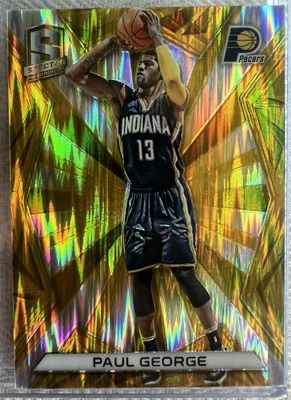 Paul George 2015-16 Spectra Gold Prizm 10/10 - Image 1 of 3