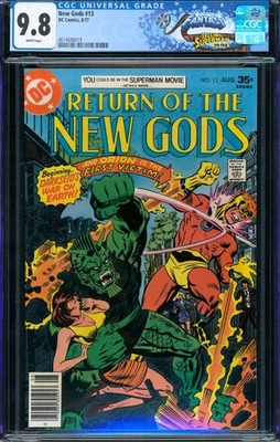 NEW GODS 13 (1977) CGC 9.8 WHITE PAGES FANTAST COLLECTION NEW CASE - Image 1 of 2