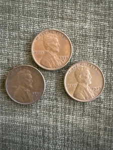 1929-PDS LINCOLN WHEAT CENT SET, Great condition coins, set - Picture 1 of 8