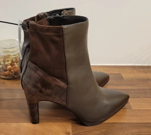 Size 7 - Ruth Langsford Platform Leather Ankle Boot (Chocolate Leather) - Imagen 1 de 5