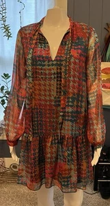 Amanda Uprichard Crawley Shift Kingsley Dress Long Sleeve Womens S - Picture 1 of 13