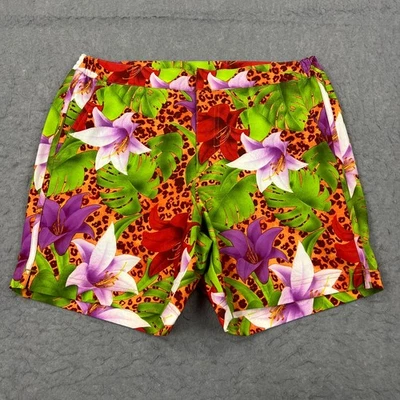 NEW Fair Harbor Sextant Trunk Mens 30 Tropical Safari Floral Leopard Board Short - Image 1 of 4
