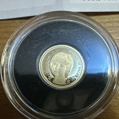 $5 2017 Cook Islands 24ct Gold Coin In Memory of Diana Queen of our Hearts 01034 - Image 1 of 4