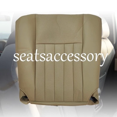 Cubierta de asiento de cuero para Lincoln Navigator 2003 2004-2006 parte inferior del conductor delantero tostado Foto 1 de 4