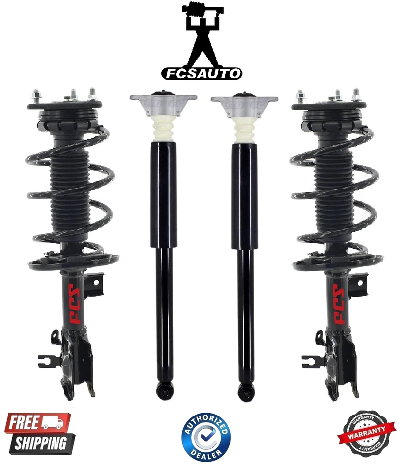 Complete FCS Coil Spring and Rear Shock Assembly Fits 14-18 Mazda 3 - Image 1 of 1